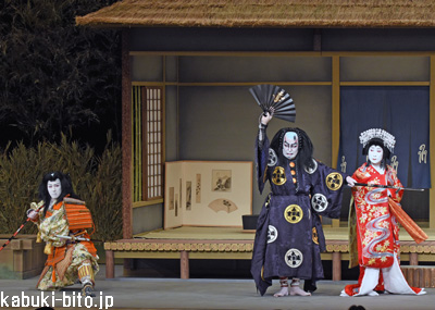 『鎌倉三代記』 左より、尾上松也、松本幸四郎、中村雀右衛門 歌舞伎座「六月大歌舞伎」初日開幕