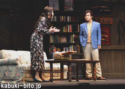 『デストラップ』 左より、高岡早紀、片岡愛之助 愛之助『デストラップ』は7日開幕