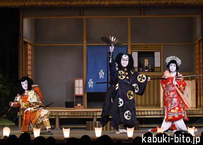 『鎌倉三代記』 左より、中村梅玉、八代目中村芝翫、中村魁春 讃岐の春の風物詩「四国こんぴら歌舞伎大芝居」が開幕