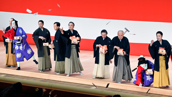 歌舞伎座で平成最後の「節分祭」