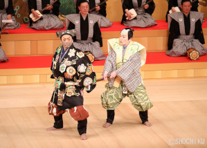 『太刀盗人』 左より、坂東彦三郎、坂東亀蔵 南座で「坂東玉三郎特別公演」が開幕