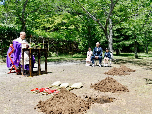 海老蔵、勸玄『星合世十三團　成田千本桜』にちなみ桜植栽