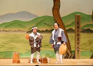 『色気噺お伊勢帰り』 左より、中村鴈治郎、中村芝翫 大阪松竹座「七月大歌舞伎」、「関西・歌舞伎を愛する会」節目を祝う幕開け