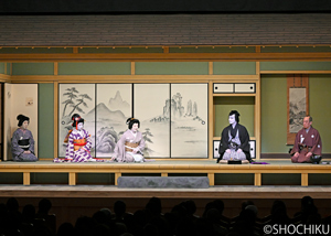 『東海道四谷怪談』左より 中村歌女之丞、中村鶴松、市村萬次郎、片岡愛之助、片岡亀蔵 「九月花形歌舞伎」が南座で開幕