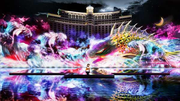 「KABUKI Spectacle at FOUNTAINS OF BELLAGIO　Koi-Tsukami “Fight with a Carp”」