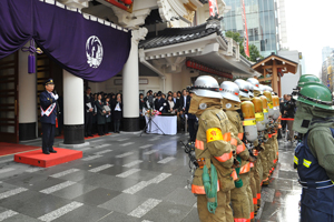 GINZA KABUKIZA（歌舞伎座）で消防演習を実施