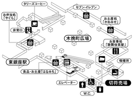 歌舞伎座切符売場地図