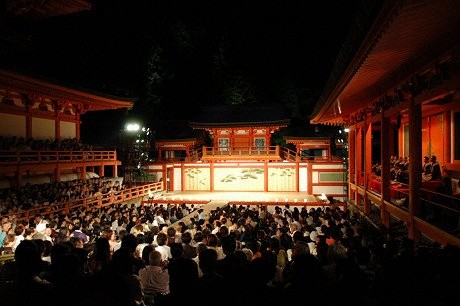 比叡山薪歌舞伎 開幕