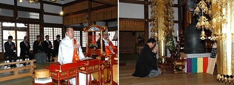 吉弥 『京鹿子娘道成寺』ゆかりの妙満寺で霊鐘祈願法要