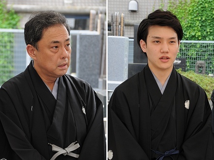 歌昇、種太郎が初代・二代目中村又五郎のお墓参り～新橋演舞場 秀山祭九月大歌舞伎