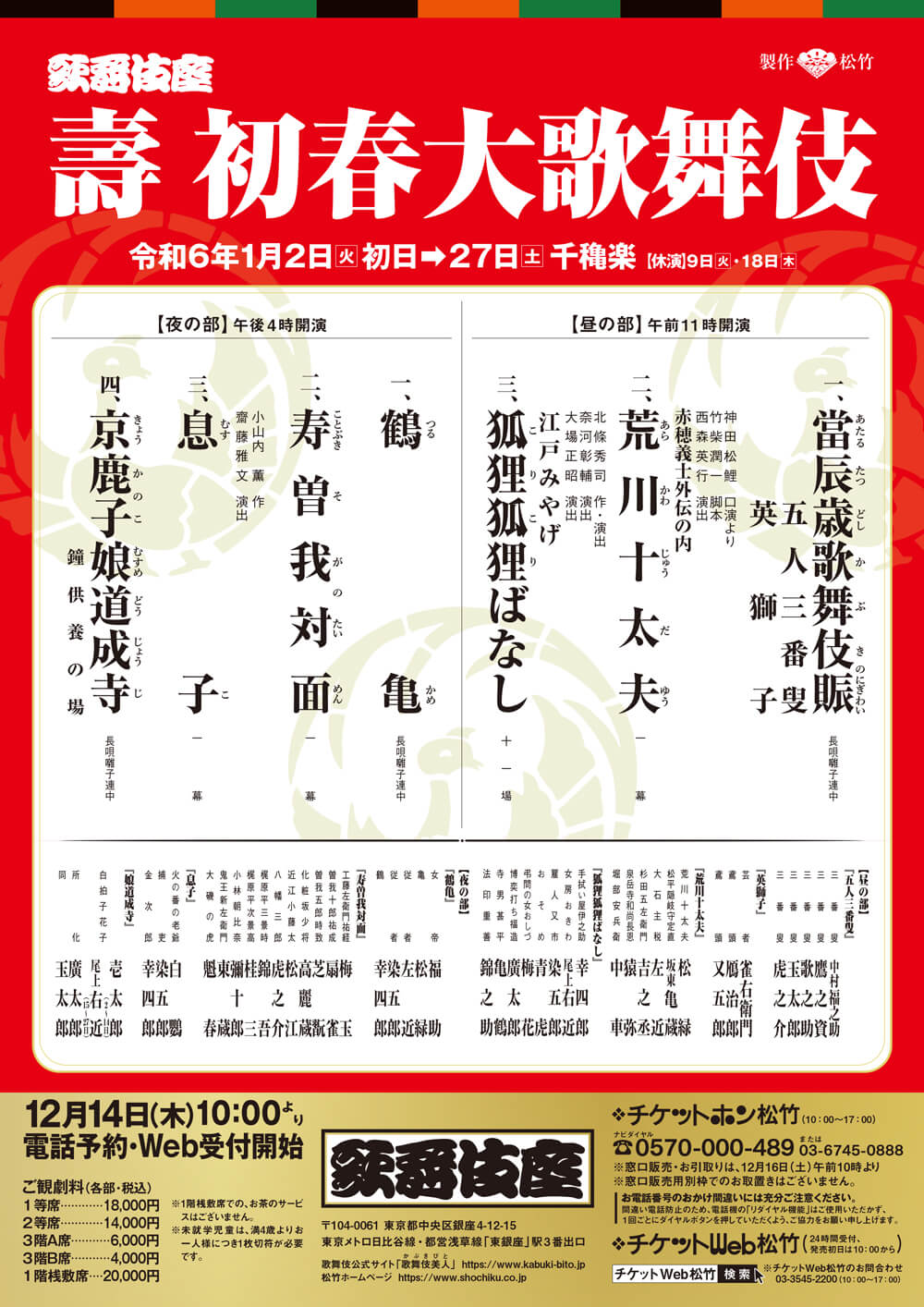 壽 初春大歌舞伎