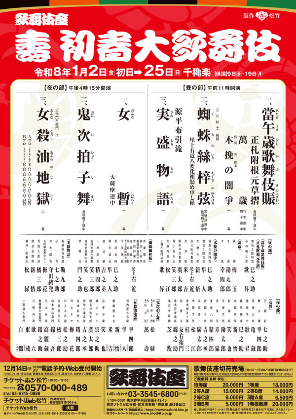 壽 初春大歌舞伎