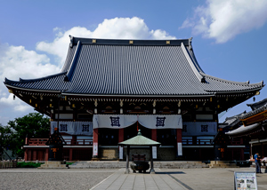 法要が行われた池上本門寺の大堂(祖師堂) 歌舞伎座『日蓮』、出演者が成功祈願