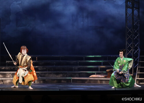 『GOEMON 石川五右衛門』左より、片岡愛之助、中村種之助 大阪松竹座「十月花形歌舞伎」初日開幕