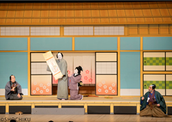 『艪清の夢』左より、中村歌六、松本幸四郎、片岡孝太郎、中村錦之助 歌舞伎座「壽 初春大歌舞伎」初日開幕