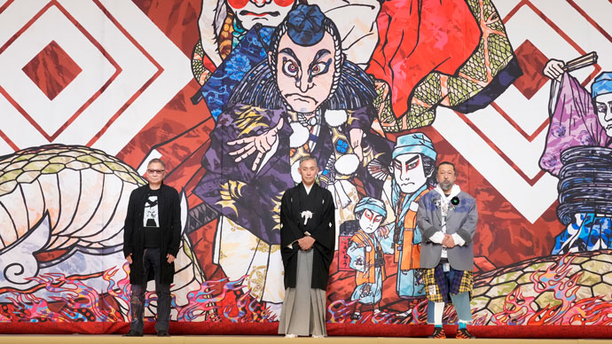歌舞伎座「十一月吉例顔見世大歌舞伎」祝幕がお披露目