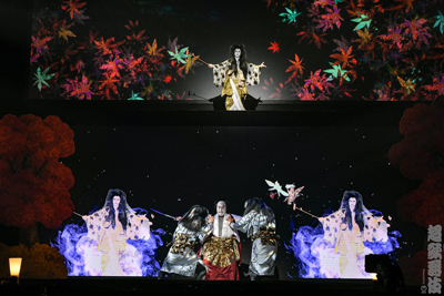 『御伽草紙戀姿絵』上:中村蝶紫/下:澤村國矢 超歌舞伎『御伽草紙戀姿絵』、幕張メッセで上演