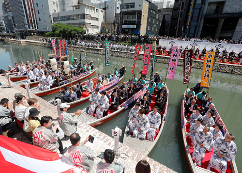 4年ぶり、博多座「六月博多座大歌舞伎」船乗り込み