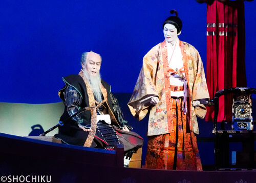 『二條城の清正』左より、松本白鸚、市川染五郎 歌舞伎座「秀山祭九月大歌舞伎」初日開幕