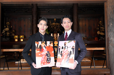 歌舞伎座「壽 初春大歌舞伎」『京鹿子娘道成寺』壱太郎、尾上右近が公演成功祈願で道成寺へ 歌舞伎座「壽 初春大歌舞伎」『京鹿子娘道成寺』壱太郎、尾上右近が公演成功祈願で道成寺へ