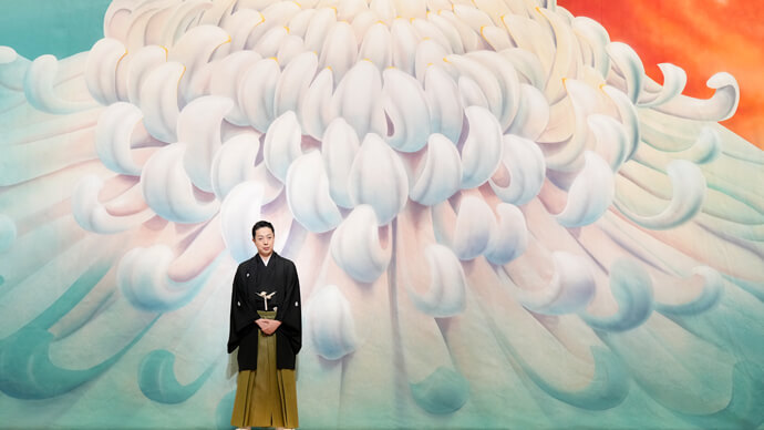 歌舞伎座「六月大歌舞伎」祝幕をお披露目