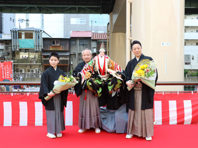 大阪松竹座「七月大歌舞伎」開幕前の船乗り込み