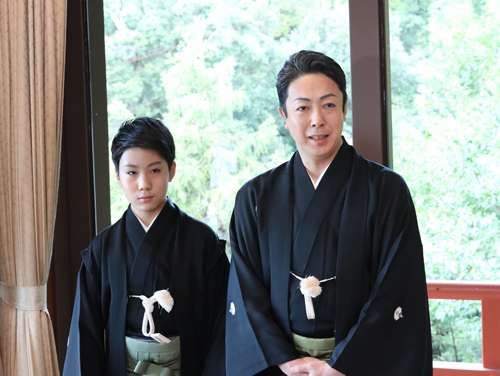 南座「吉例顔見世興行」八代目菊五郎、菊之助が音羽の瀧へ