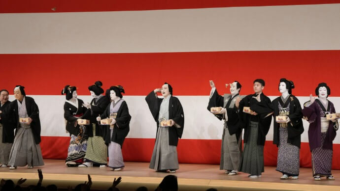 歌舞伎座「猿若祭二月大歌舞伎」で「節分祭」豆まき