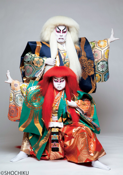 『連獅子』中村勘九郎、中村勘太郎(撮影:篠山紀信)