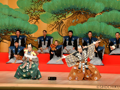 亀蔵、萬太郎、菊市郎が「子供歌舞伎教室」『棒しばり』に出演
