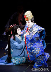 左より、坂東新悟、市川猿之助 スーパー歌舞伎II(セカンド)『新版 オグリ』が新橋演舞場で開幕