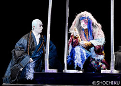 左より、中村隼人、市川猿之助 スーパー歌舞伎II(セカンド)『新版 オグリ』が新橋演舞場で開幕