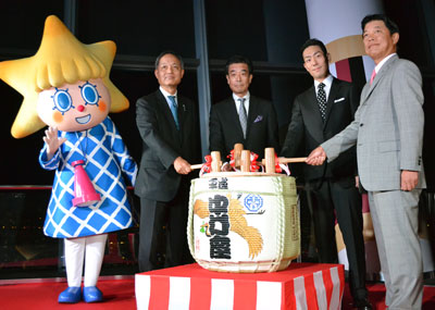 勘九郎が「東京スカイツリー 天望歌舞伎」公開を前に 勘九郎が「東京スカイツリー 天望歌舞伎」公開を前に