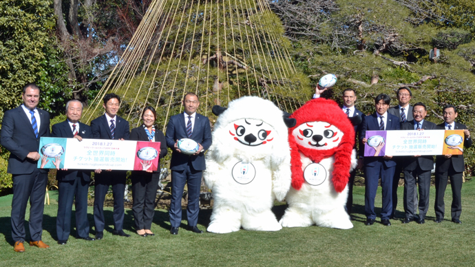 『連獅子』が世界へ、ラグビーワールドカップ日本大会公式マスコット「レンジー」発表