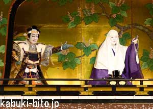 『金閣寺』 左より、中村梅玉、中村福助 歌舞伎座「秀山祭九月大歌舞伎」初日開幕