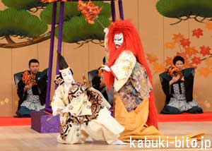『鬼揃紅葉狩』 左より、中村錦之助、松本幸四郎 歌舞伎座「秀山祭九月大歌舞伎」初日開幕