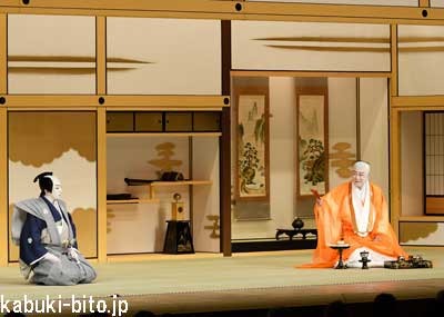 『河内山』 左より、松本幸四郎、中村吉右衛門 歌舞伎座「秀山祭九月大歌舞伎」初日開幕