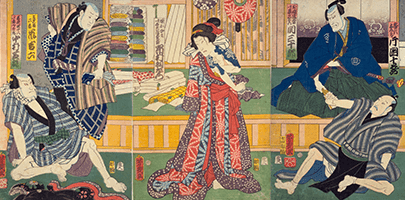 『青砥稿花紅彩画』「浜松屋」（国立国会図書館蔵）