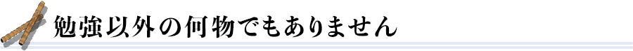 勉強以外の何物でもありません