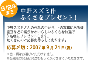 中野スズミ作ふくさをプレゼント！