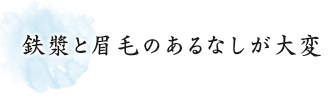 鉄漿と眉毛のあるなしが大変